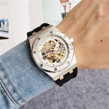 

Audemars- Piguet- new watch men's skeleton automatic mechanical AAA watch gold skeleton retro men's women watch men's watch 911