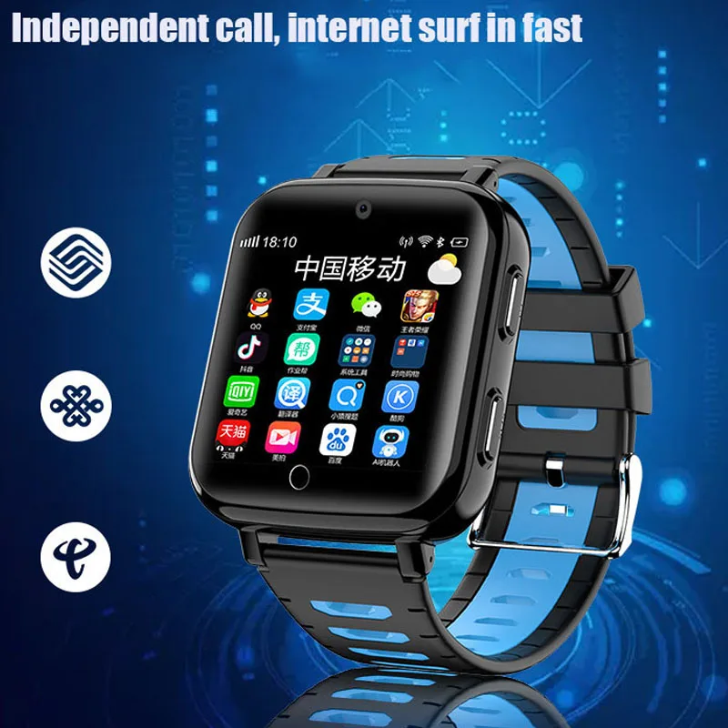 Toptronics Новые 4G сети Wifi часы с GPS и функцией SOS детский Видеозвонок IP68 Водонепроницаемый Будильник камера лучший детский подарок умные часы