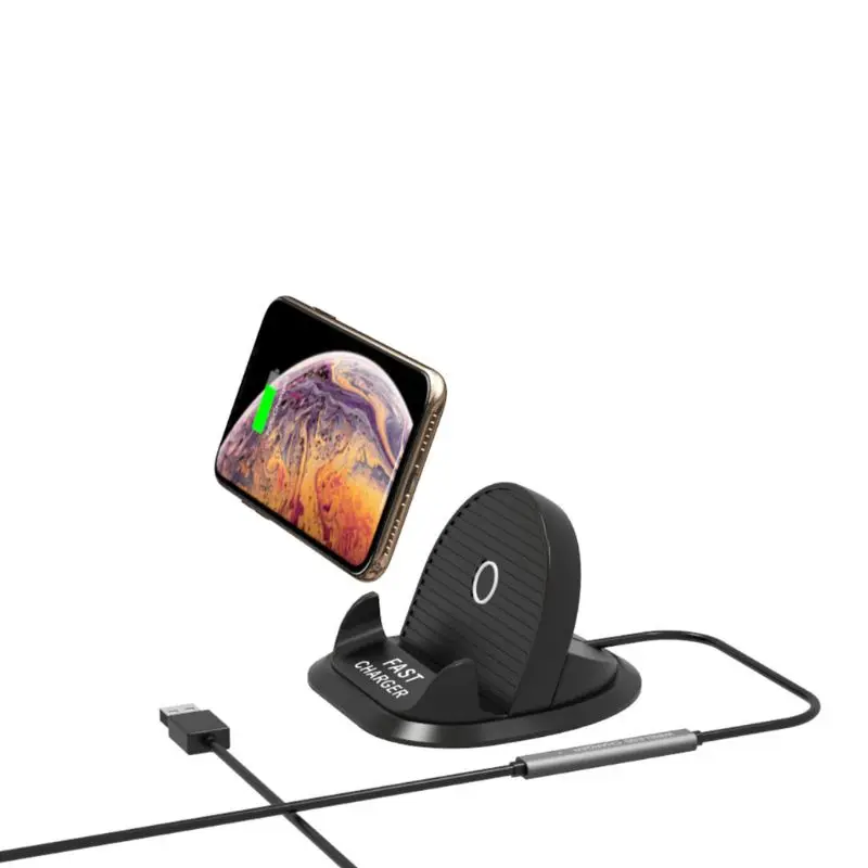 

Universal Anti Slip Car Dashboard Mobile Phone Holder 10W Qi Wireless Charger Stand Mount for iphone 11 X XR XS 8 Plus