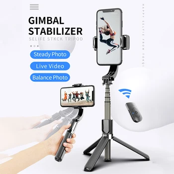 

Universal 4-6.2 Inches Selfie Stick Stabilizer Handheld Smartphone 3 Axis Phone Tripod Bluetooth Adjust Accessories