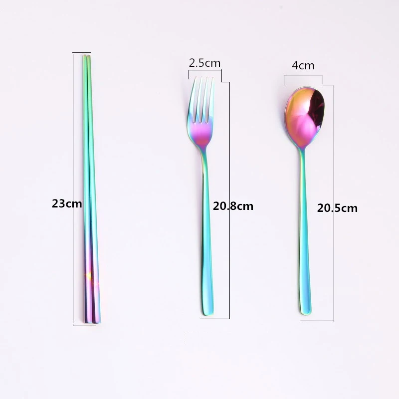 

Tableware Portable Colorful 304 Stainless Steel 7 PCS/SET Spoon Brush Kit Durable Kitchen Tools