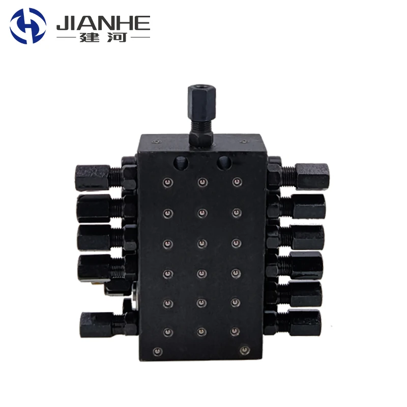 JPQA Series Grease Progressive Distributor Oil Divider Valve For Electric Lubrication System In Agricultural Machinery