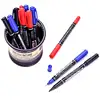 3pcs/set Twin Tip Permanent Marker Black/Blue/Red Waterproof Fine Point Marker pen for School Office Supplies Student Stationery ► Photo 2/6
