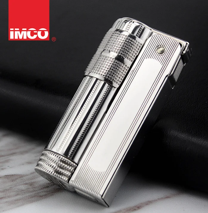 Натуральная IMCO 6700 нержавеющая сталь бензиновая зажигалка; многоразовый кремневый шлифовальный круг масло бензин прикуриватель - Цвет: B