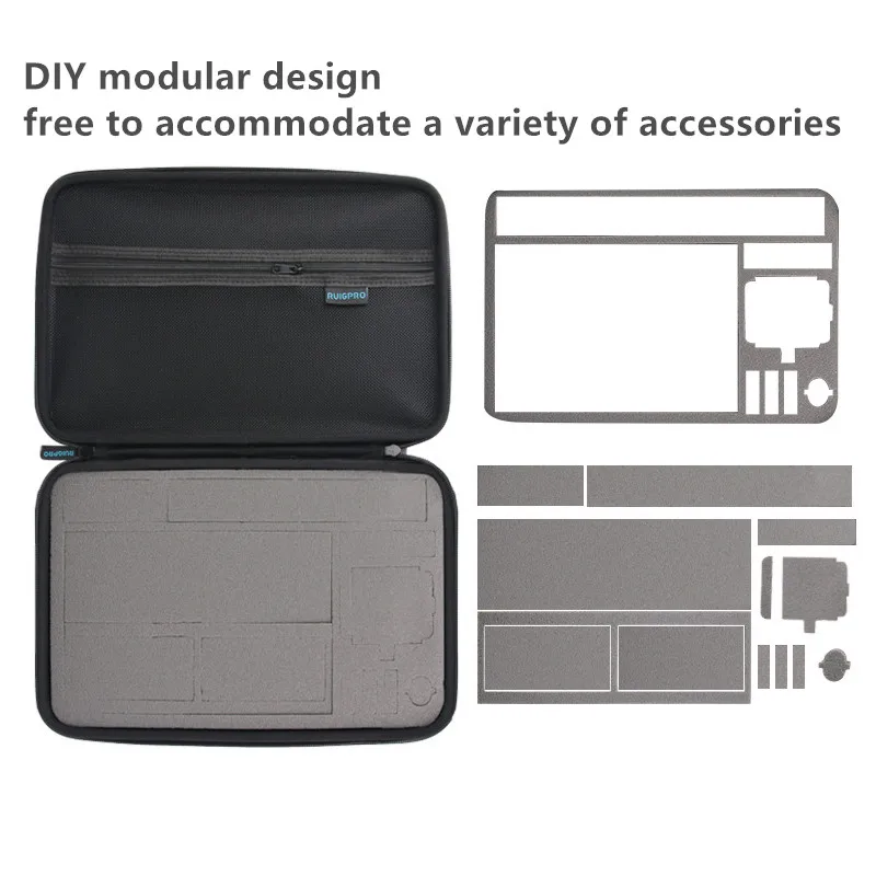 Portable Carry Storage Bag Protective Case EVA Box 3 Size Handbag For GoPro Hero 7 6 5 4 Xiaomi YI Sjcam Accessories Camera Bag (14)