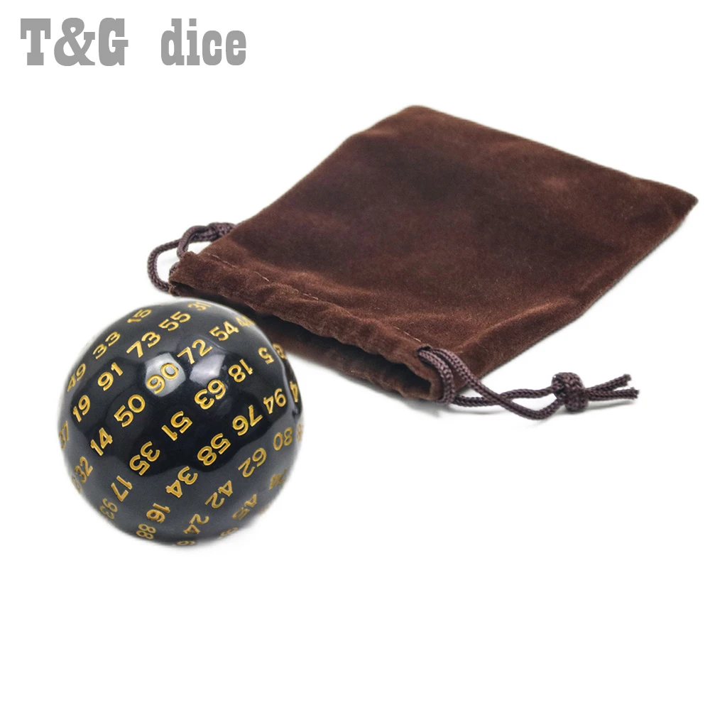 Настольная игра. Аксессуары D100 боковые многогранные кости цифровой акриловый 49