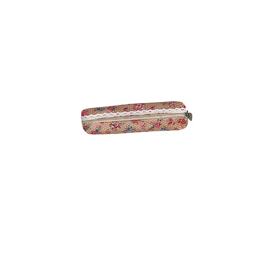19x4x4.2cm A 2 размера, элегантный фетровый кошелек в лесном стиле для девушек, милый Длинный кошелек на молнии с цветочным принтом, чехол для ручек для студентов, маленькая сумка для канцелярских принадлежностей - Цвет: 19x4x4.2cm A