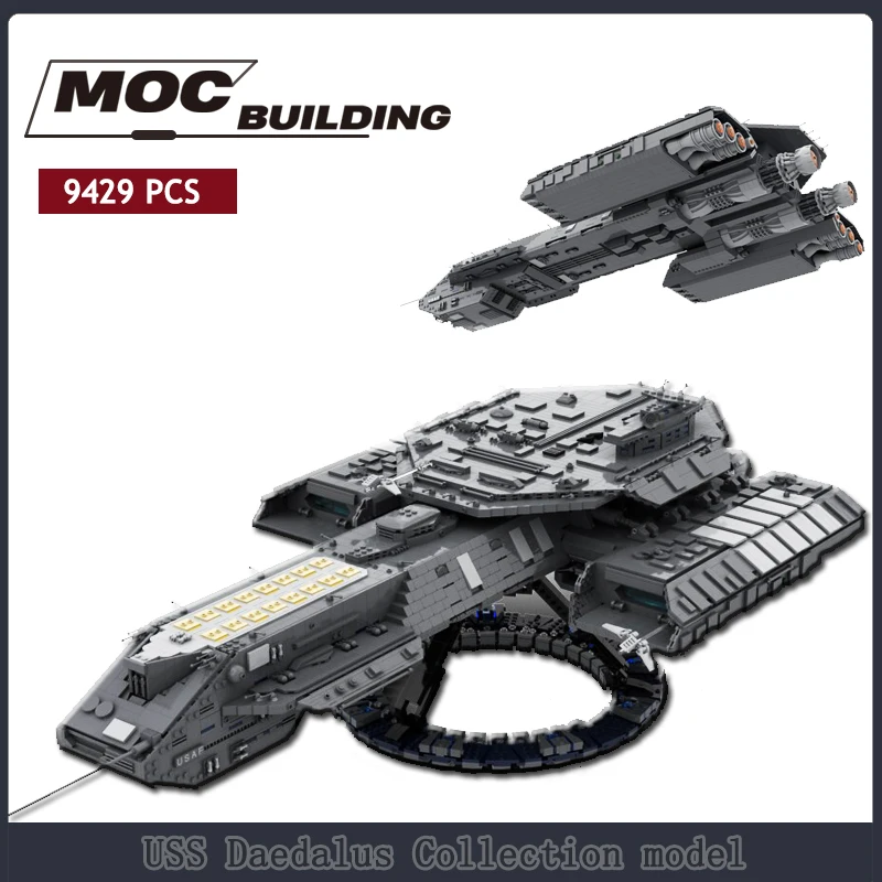Star Movie USS Daedalus MOC Building Block Interceptor Asgard Transporter Ultimate Collector Large Starship Spaceship Bricks Set | Игрушки и