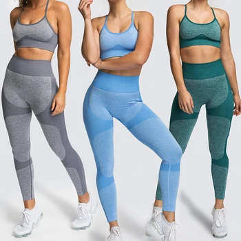 

LEEMIIJUU Sports Suits Women Seamless Yoga Sets Running Fitness Gym Pants High Waist Straps Sport Leggings High Elasticity Bra