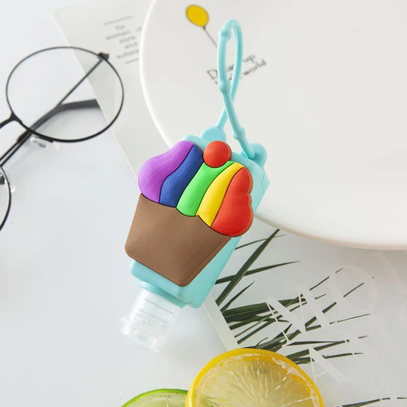 

Portable Hand Bottle Cover 30ml Cartoon Silicone Hand Bottle Holder