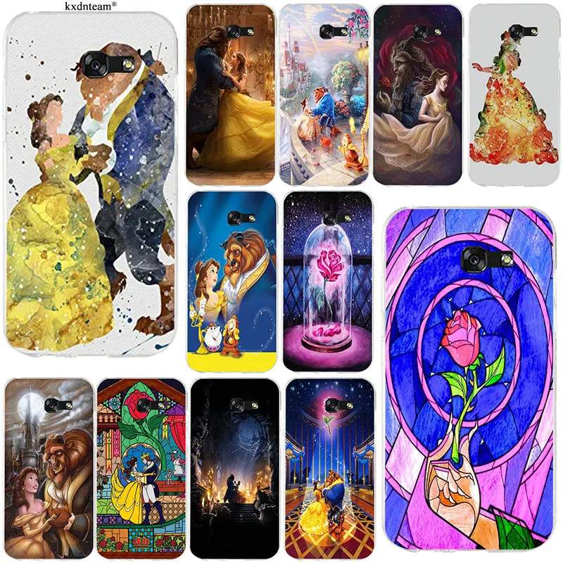 

Beauty Girl and Beast Rose Princess Soft TPU Silicon Phone Cases for Samsung Galaxy A3 A5 A7 2016 2017 Core 8262 850 Grand I9082