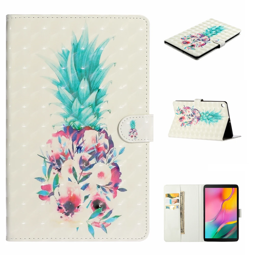 Кожаный чехол для Samsung Galaxy Tab A 10,1 SM-T510 T515 Coque для Galaxy Tab A 10,1 T510 T515 крышка Capa+ пленка+ ручка