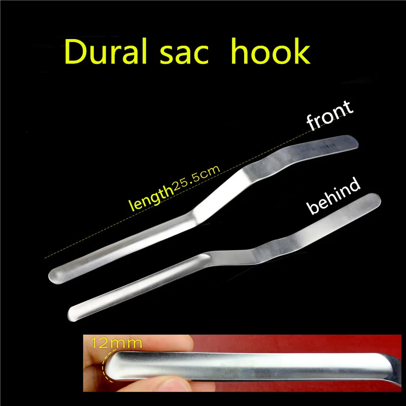 

Orthopedic instruments: Medical dural sac retractor plate nerve root retractor 6 8 10 12 mm spine neurosurgery tissue Stripper