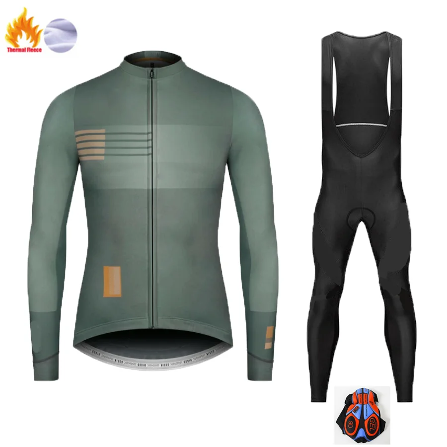Winter Cycling Suit Зимний термальный флисовый комплект для велоспорта Gobiking,, спортивный костюм для велоспорта, одежда для велоспорта, Ropa Ciclismo - Цвет: Winter Cycling Suit