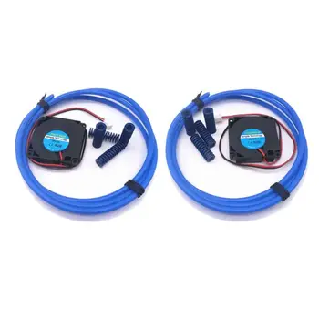 

3D Printer Turbine Fan 12V 24V 40*10mm 4010 Bearing Blower 2x4 PTFE Teflon Tube Springs Kit for J-head Bowden RepRap Extruder