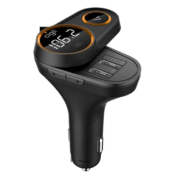 

Wireless Lossless Music OLED Screen Phone Charger Car MP3 Player Dual USB FM Transmitter IOS/Android Bluetooth 1.2inch Display