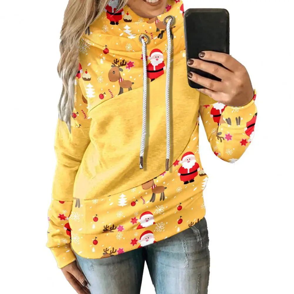 

Women Hoodies Oversized Long Sleeve Loose Fit Printed Pullover Hooded Sweatshirt Casual Loose Outwear Top