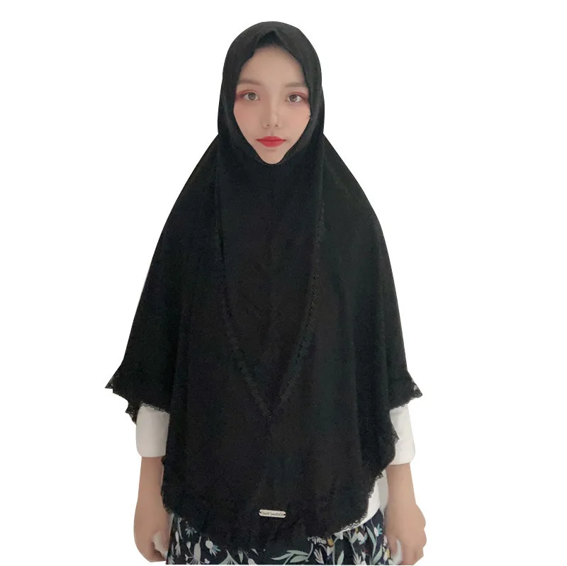 

2019 muslim full cover hijab extensions neck chest islamic instand shawl ready to wear hijabs niqab