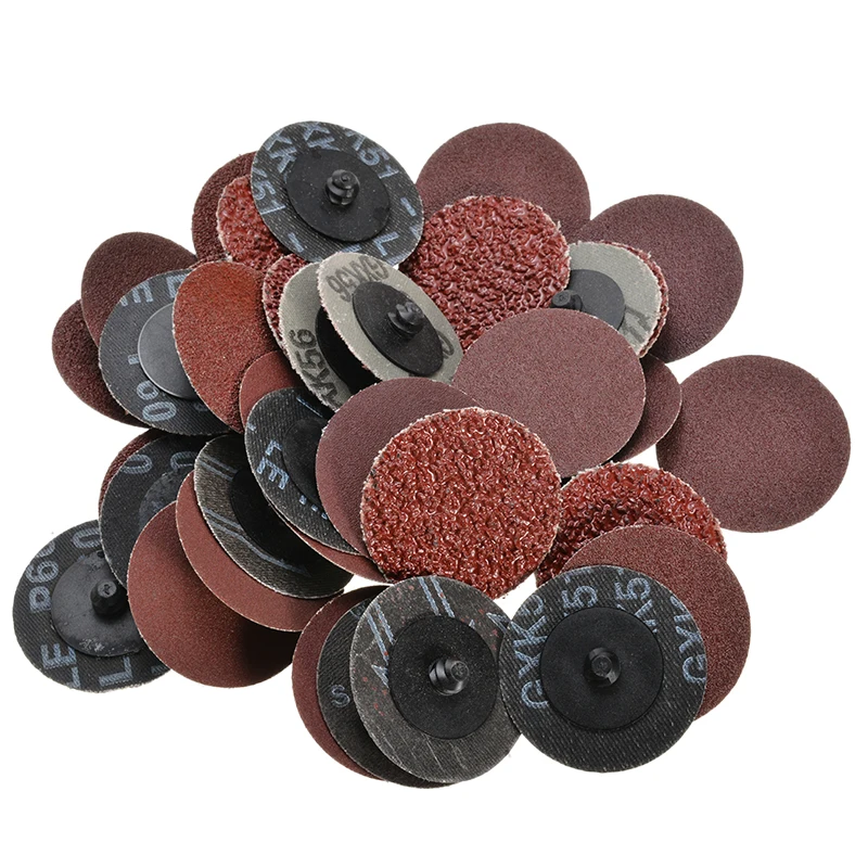 

40pcs Abrasive Tools Sanding Discs 2" 50mm 40/80/120/240 Grit Medium Sand Paper Mayitr For Polishing Tool