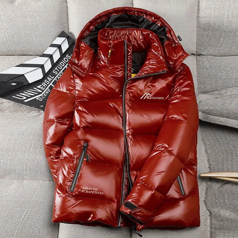 Short Shiny Women Fashion Down Coat Parkas 2020