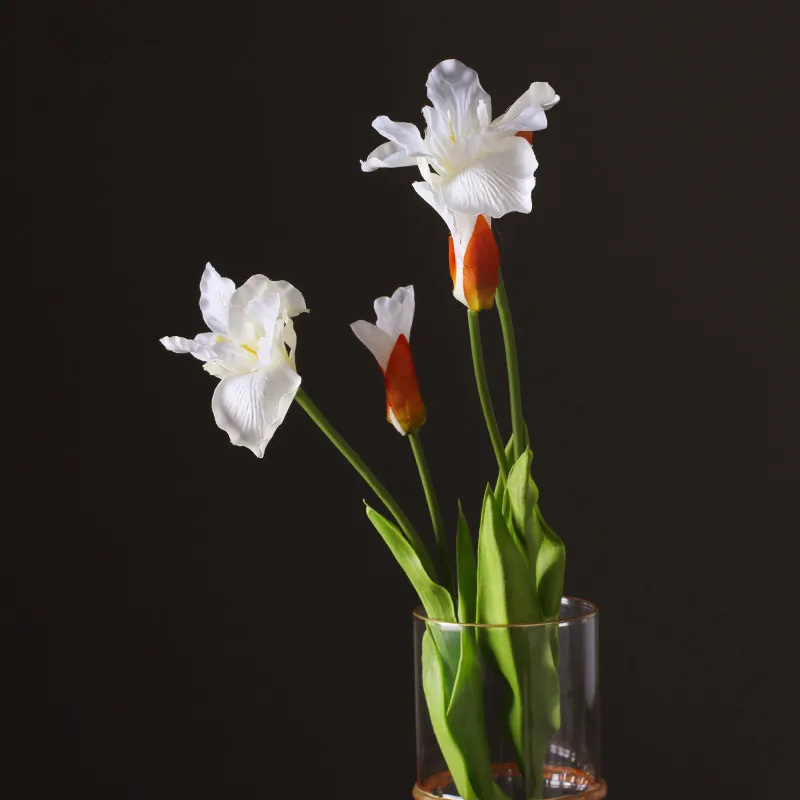 Europe Style Display Fake Flowers 3pcs Beautiful Artificial Flowers Real Feel Bauhinia Home/Holiday Decorative Flowers