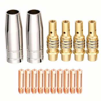 

11pcs Replacement Nozzles Torch Tip Holder Set For Powermig Topmig Autoplus Welders Welding Accessories