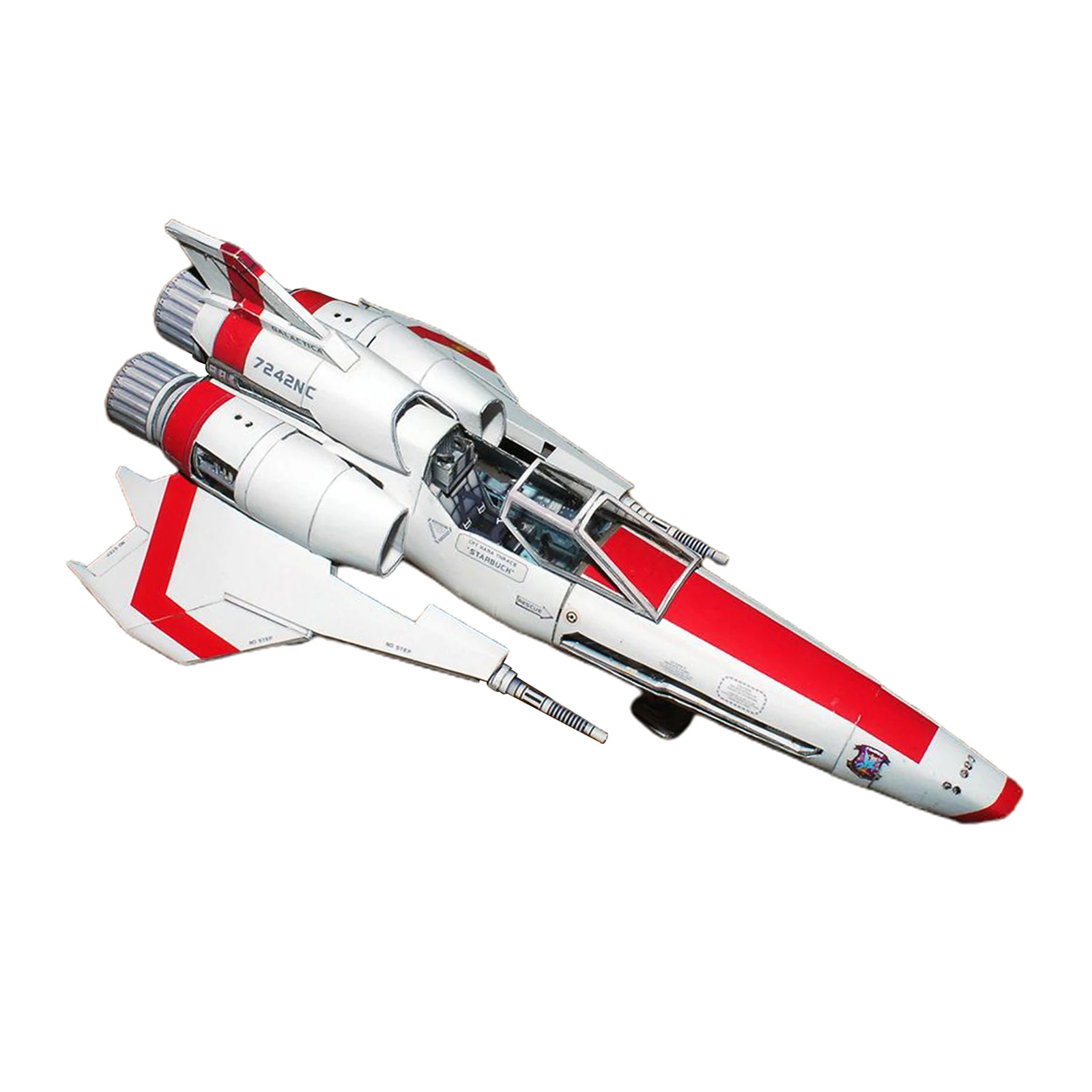 Battlestar Galactica-Nave Mk II, modelo de papel 3D, nave espacial, juguete hecho a mano