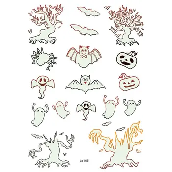 

Christmas Luminous Tattoo For Kids Fake Tattoo Glowing in Dark Waterproof Temporary Tattoo Stickers Body Decorations