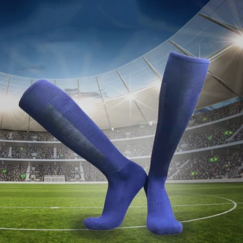 

Adult Breathable Soccer Sock Men's Thicken Outdoor Sports Football Soccer Rugby Knee Cotton Socks Ladies Middle Tube Sock