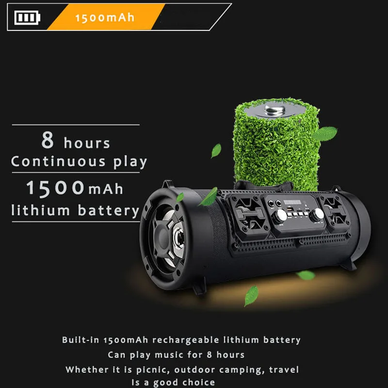 Портативный беспроводной Bluetooth динамик стерео супер бас Hifi Aux Uxb Tf Fm Музыка