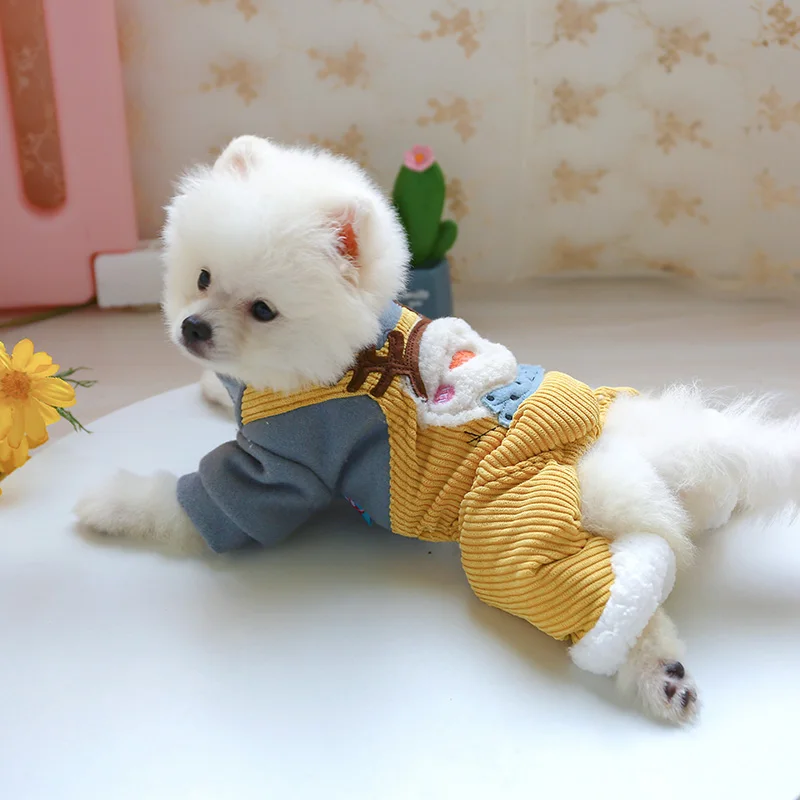 雪人背带裤棉衣_7977