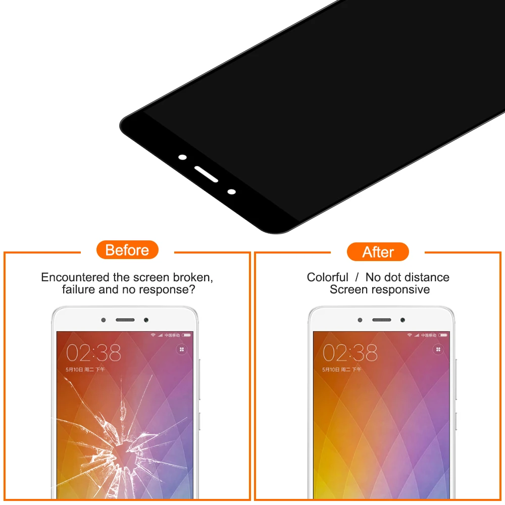 Для 5," Xiaomi Redmi Note 4 MTK Helio версия ЖК-дисплей+ сенсорный экран панель дигитайзер сборка Замена