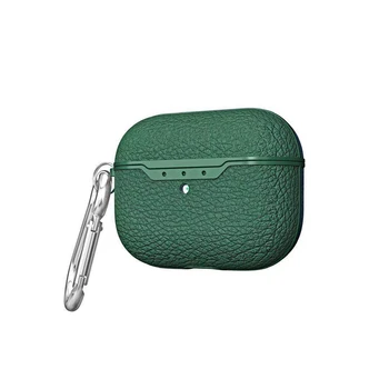 

Wireless Bluetooth Earphone Protective Case PU Leather Bag Charging Cover with Buckle for Apple AirPods Pro Headset Accessories