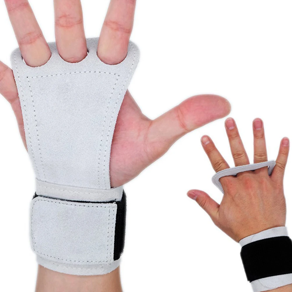 Белый 1 Pair Tactical Exercise PU Leather Outdoor Three Finger Gym Wear Resistant Non Slip Women Men Fitness Gloves Cycling Protective - Цвет: Белый