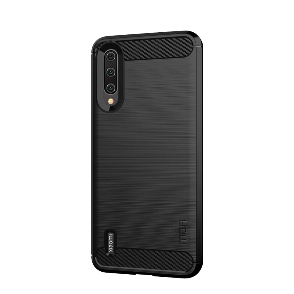 Черный Чехол MOFI для Xiaomi mi 9 Lite, роскошный мягкий силиконовый чехол из ТПУ для телефона, задняя крышка для Xiaomi mi 9 Lite - Цвет: Черный