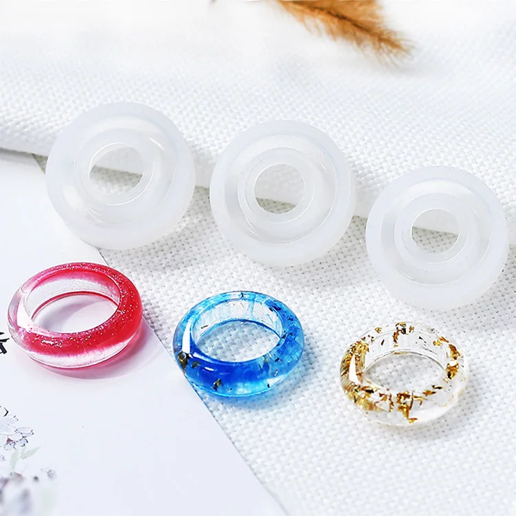 2PCS  Silicone Mold for jewelry ring mold Resin Silicone Mould handmade tool DIY Craft epoxy resin molds 10pcs jewerly epoxy bracelet ring mold hand resin craft ink style film fillings
