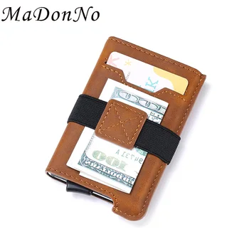 

Rfid Card Holder Men Wallets Magic Slim Thin Leather Wallets Money Bag Male Small Mini Purse Customize Walet Personalized Vallet