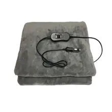 12V Электромобиль одеяло с подогревом путешествия зима кемпинг поездки(6" x 40", серый) U90A