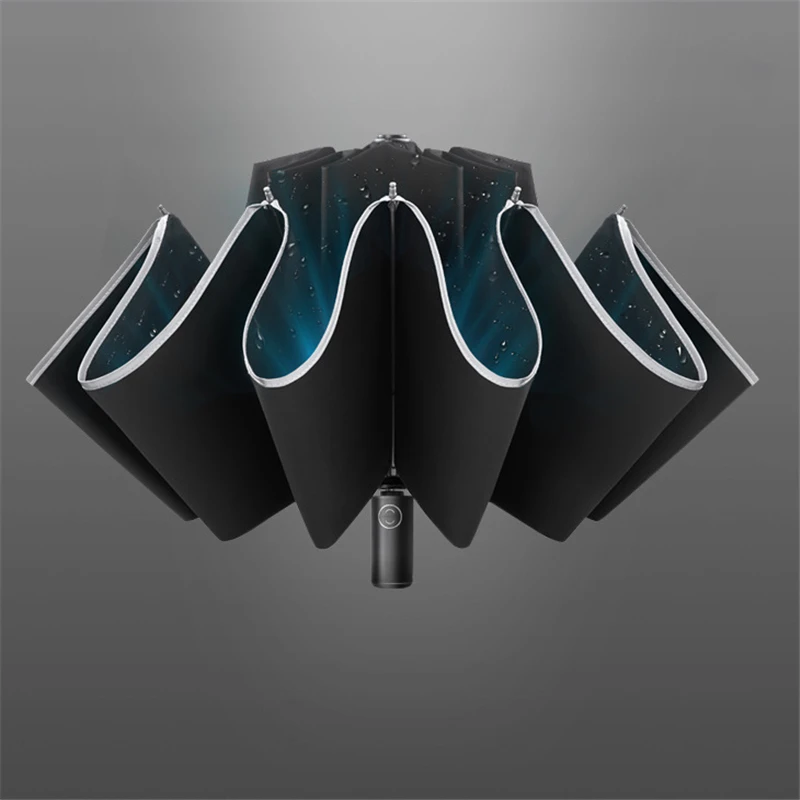 Zuodu полностью автоматический обратный Зонт модный сильный Ветрозащитный складной зонт от дождя woemn бизнес мужской автомобильный зонт со светодиодами