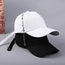 Новинка весны и лета, мужская и женская бейсболка с вышитыми буквами, креативный длинный пояс, скрытый купол, Снэпбэк
