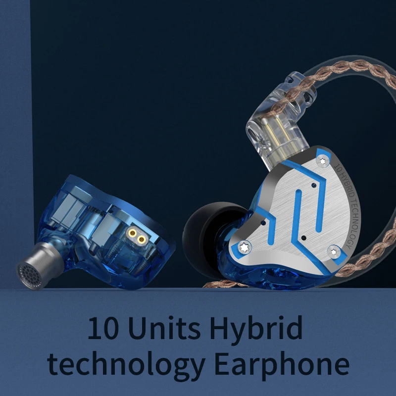Fones de Ouvido em Metal Esportivo sem Ruído Híbrido Alta Fidelidade - Image 6
