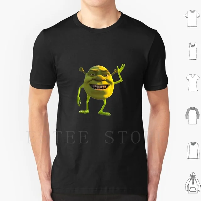 Shrek Wazowski T Shirt DIY Big Size 100 