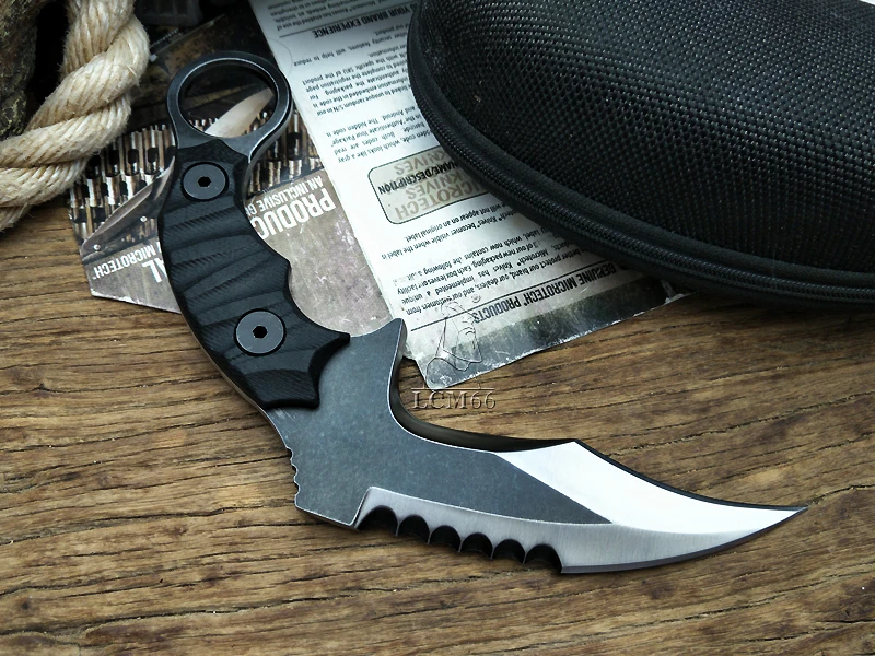 Тактический karambit High-end D2 стальной коготь скорпиона нож открытый кемпинг джунгли выживания битва фиксированное лезвие инструмент самозащиты