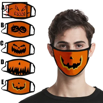 

1pc Mouth Masks Protection Halloween Print Face Mask Washable Earloop Mask Fashion Mask Respirator Mascarilla Reutilizable