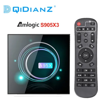 

A95XF3 Slim Android 9.0 Amogic S905X3 Smart TV BOX Support Wifi Bluetooth USB3.0 Youtube A95X F3 SLIM Media player PK HK1MAX H96