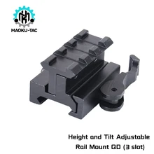 

Airsoft Weapon Tactical Sight Raised Base Fit T1 T2 Front And Rear Tilt Angle Adjustment Hunting Rifle Sight Accessories