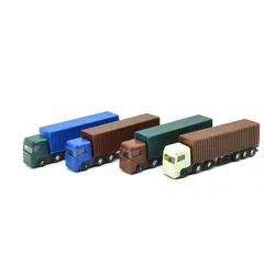 Цветной контейнер модели игрушечных автомобилей 1/100 соотношение мини миниатюрный пейзаж песок стол моделирование транспортировки