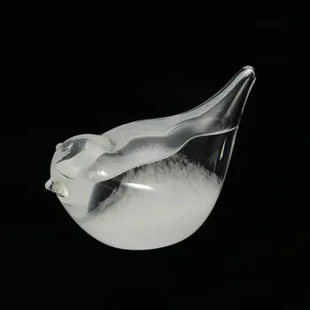 

Mini Crystal Weather Forecast Bottle Glass Storm Bottle Bird Shape Storm Bottle Office Decoration Gift