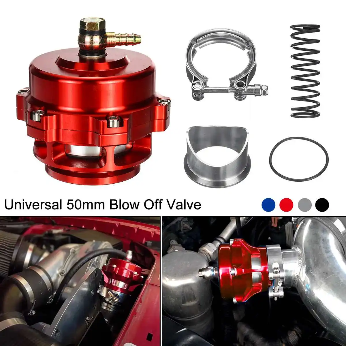 High Quality 50mm Turbo Blow Off Valve Aluminum Alloy 360 Vent BOV V