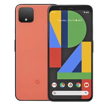 Перейти на Алиэкспресс и купить Абсолютно новый мобильный телефон google pixel 4, 6 ГБ ОЗУ, 64B ПЗУ, 5,7 дюймов, Восьмиядерный процессор Snapdragon 855, Android 10, двойная задняя камера, телефон ...